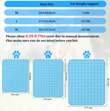 Self-Cooling  Pet Mat for Dogs & Cats